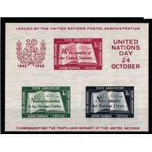 1955 - Forenede Nationer, New York - AFA 42 - Frimærke - Postfrisk